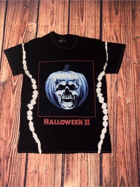 Halloween II Black Graphic Tee Tie Dye